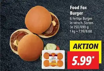 Lidl Food fox burger Angebot