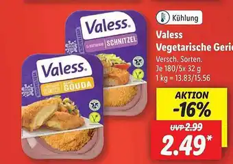 Lidl Valess vegetarische gerichte Angebot