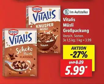 Lidl Vitalis müsli großpackung Angebot