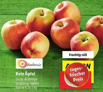 Lidl Rote äpfel ambrosia Angebot