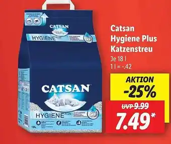 Lidl Catsan hygiene plus katzenstreu Angebot