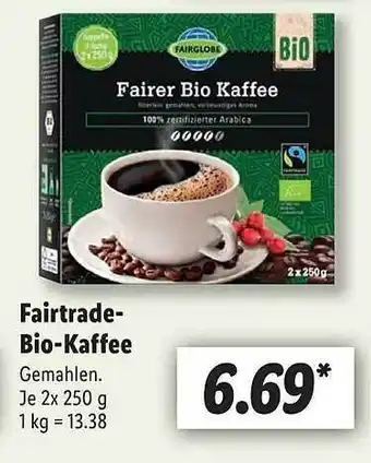 Lidl Fairtrade bio-kaffee Angebot