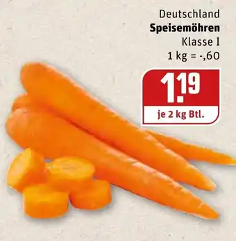 REWE Speisemöhren 2kg Angebot