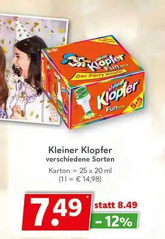 Getränkeland Kleiner klopfer verschiedene sorten Angebot