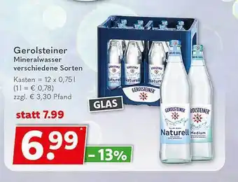 Getränkeland Gerolsteiner mineralwasser Angebot