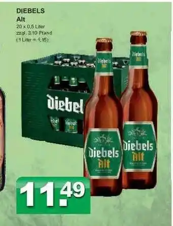 Getränkeparadies Gefromm Diebels alt Angebot