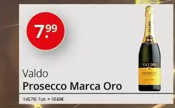 Sagasser Valdo prosecco marca oro Angebot