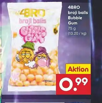 Netto Marken-Discount 4bro broji balls bubble gum Angebot