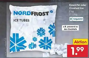 Netto Marken-Discount Eiswürfel oder crushed ice Angebot