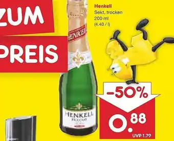 Netto Marken-Discount Henkell sekt, trocken Angebot