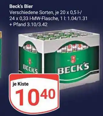 Globus Beck's bier Angebot