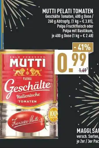 Marktkauf Mutti pelati tomaten Angebot