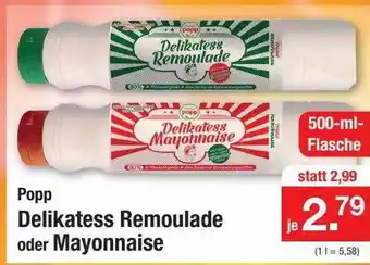 Zimmermann Popp delikatess remoulade oder mayonnaise Angebot