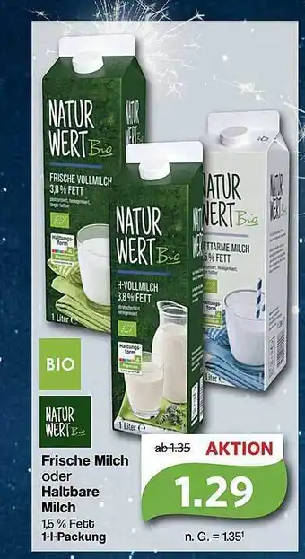 Famila Nord West Natur wert bio frische milch oder haltbare milch Angebot