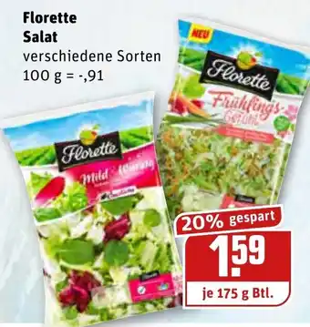 REWE Florette Salat 175g Btl Angebot