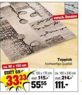 Repo Markt Teppich Angebot