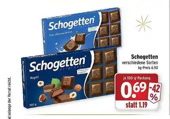 Wasgau Schogetten Angebot