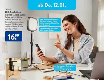 Aldi Süd Casalux ledstudiolicht Angebot