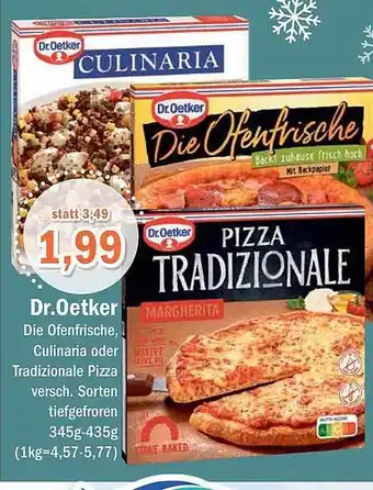 Aktiv Irma Dr. oetker die ofenfrische, culinaria oder tradizionale pizza Angebot