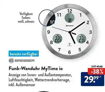 Aldi Süd Funkwanduhr mytime io Angebot