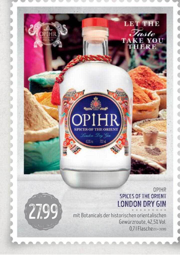 Opihr spices of the orient london dry gin Angebot bei Edeka Struve