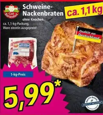 Norma Gut bartenhof schweine-nackenbraten Angebot