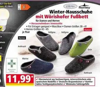 Norma Ellenor & ronley winter-hausschuhe Angebot