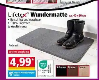 Norma Lifetex wundermatte Angebot