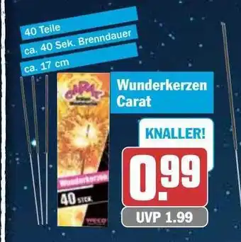 Hit Wunderkerzen carat Angebot