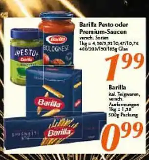 inkoop Barilla pesto oder premium-saucen Angebot