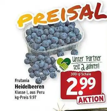 Wasgau Frutania heidelbeeren Angebot