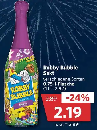 Combi Robby Bubble Sekt 0,75 L Flasche Angebot