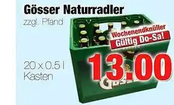 Edeka Scherer Gösser naturradler Angebot