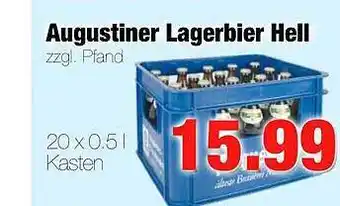 Edeka Scherer Augustiner lagerbier hell Angebot