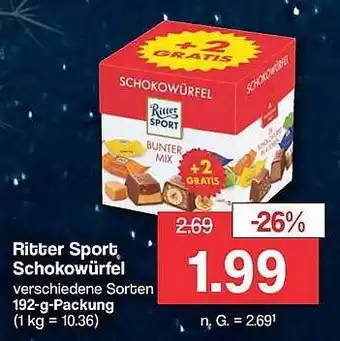 Famila Nord West Ritter sport schokowürfel Angebot