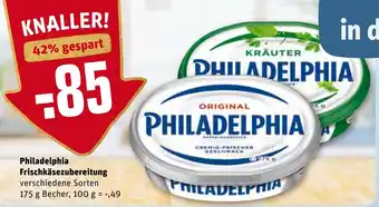 REWE Philadelphia Frischkäsezubereitung  175g Becher Angebot