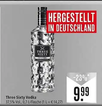 Marktkauf Three sixty vodka Angebot