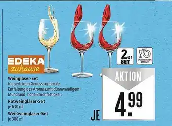 Marktkauf Edeka zuhause weingläser-set oder rotweingläser-set, weißweingläser-set Angebot