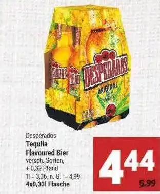 Marktkauf Desperados tequila flavoured bier Angebot