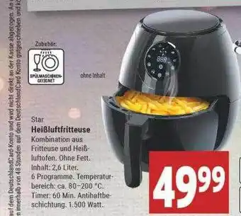 Marktkauf Star heißluftfritteuse Angebot