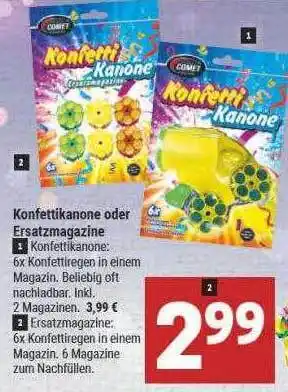 Marktkauf Comet konfettikanone oder ersatzmagazine Angebot