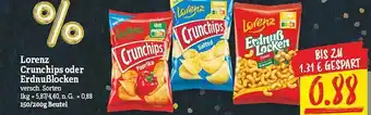 NP Discount Lorenz crunchips oder erdnußlocken Angebot