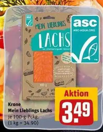 REWE Krone mein lieblings lachs Angebot