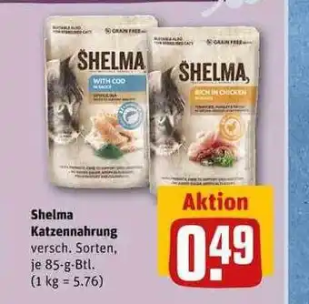 REWE Shelma katzennahrung Angebot