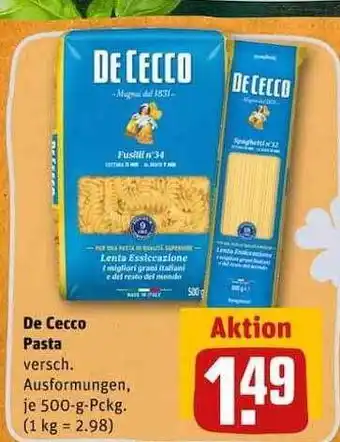 REWE De cecco pasta Angebot