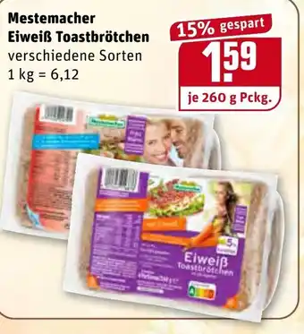 REWE Mestemacher Eiweiß Toastbrötchen 260g Angebot