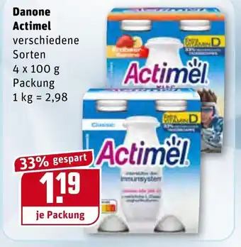 REWE Danone Actimel 4x100g Angebot