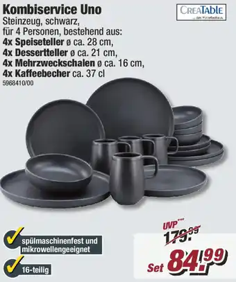 Poco CreaTable Kombiservice Uno Angebot