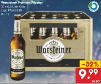 Netto Marken-Discount Warsteiner Premium Pilsener 20x0,5 Liter Kiste Angebot