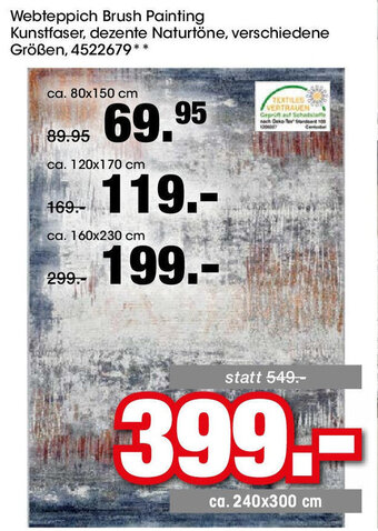 Möbel Martin Webteppich Brush Painting Angebot